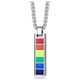 thumbnail image 1 of Joyería Colgante Rectangular Collar de Acero Inoxidable Acero Titanio Accesorios Gotero, 1 of 4