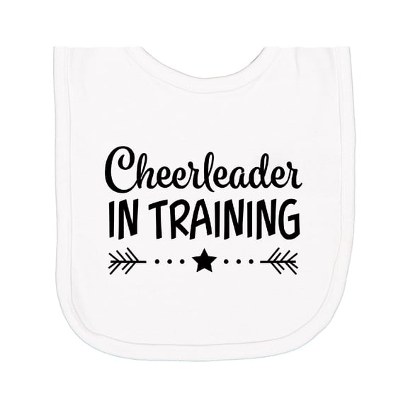 Inktastic Cheerleader in Training Newborn Bib
