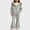 Gray, variant on DJDLJWCJ 2 Piece Girls Outfit Set Fleece Lined Winter Warm Hoodie Jacket and Elastic Waist Wide Leg Pants Ser Gray Size 5T