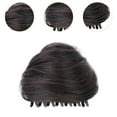 thumbnail image 6 of FVDPWYE Space Bun Hair Clip Fashion Easy to Wear Thick Headdress for Proms Parties Women Brown Black, 6 of 9