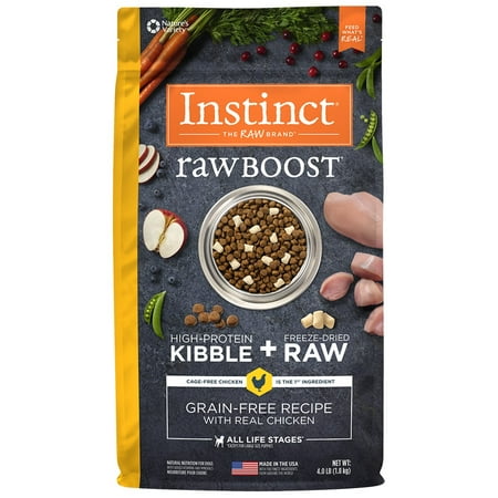UPC: 0769949658221 | Instinct Raw Boost Grain-Free Recipe with Real Chicken Natural Dry Dog Food by Nature s Variety  4 lb. Bag