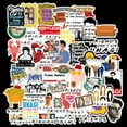 thumbnail image 1 of ZECATL Friends TV Show Fans Sticker Pack of Stickers for Laptops Hydro Flasks Water Bottles Luggage, 1 of 5