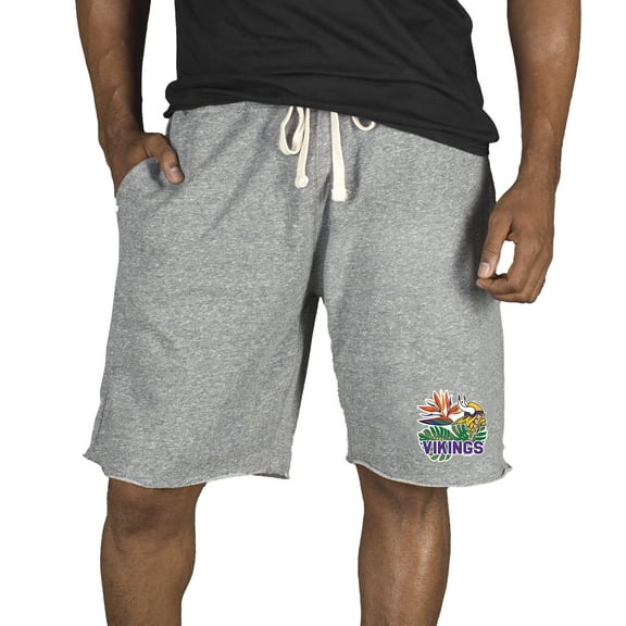 Men's Concepts Sport Gray Minnesota Vikings Mainstream Tri-Blend Shorts
