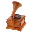 thumbnail image 4 of Vintage Gramófono Caja de Música a Cuerda Caja Musical Caja de Melodía Decoración para hogar, 4 of 8