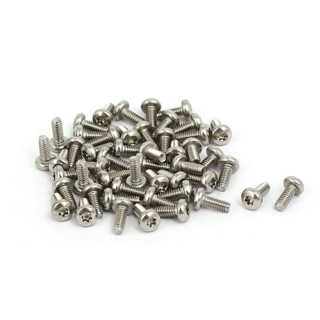 Unique Bargains M2x5mm Vis de Prise Torx en Acier Inoxydable 304 50 Pcs