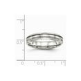 thumbnail image 6 of Stainless Steel Brushed and Polished Ridged 5.00mm Band Size: 10; for Adults and Teens; for Women and Men, 6 of 6