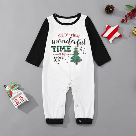 

XIMIN Christmas Baby Family Pajamas Matching Sets Long Sleeve Top Pant Holiday Sleepwear Sets Xmas Family Matching Pajamas Satin