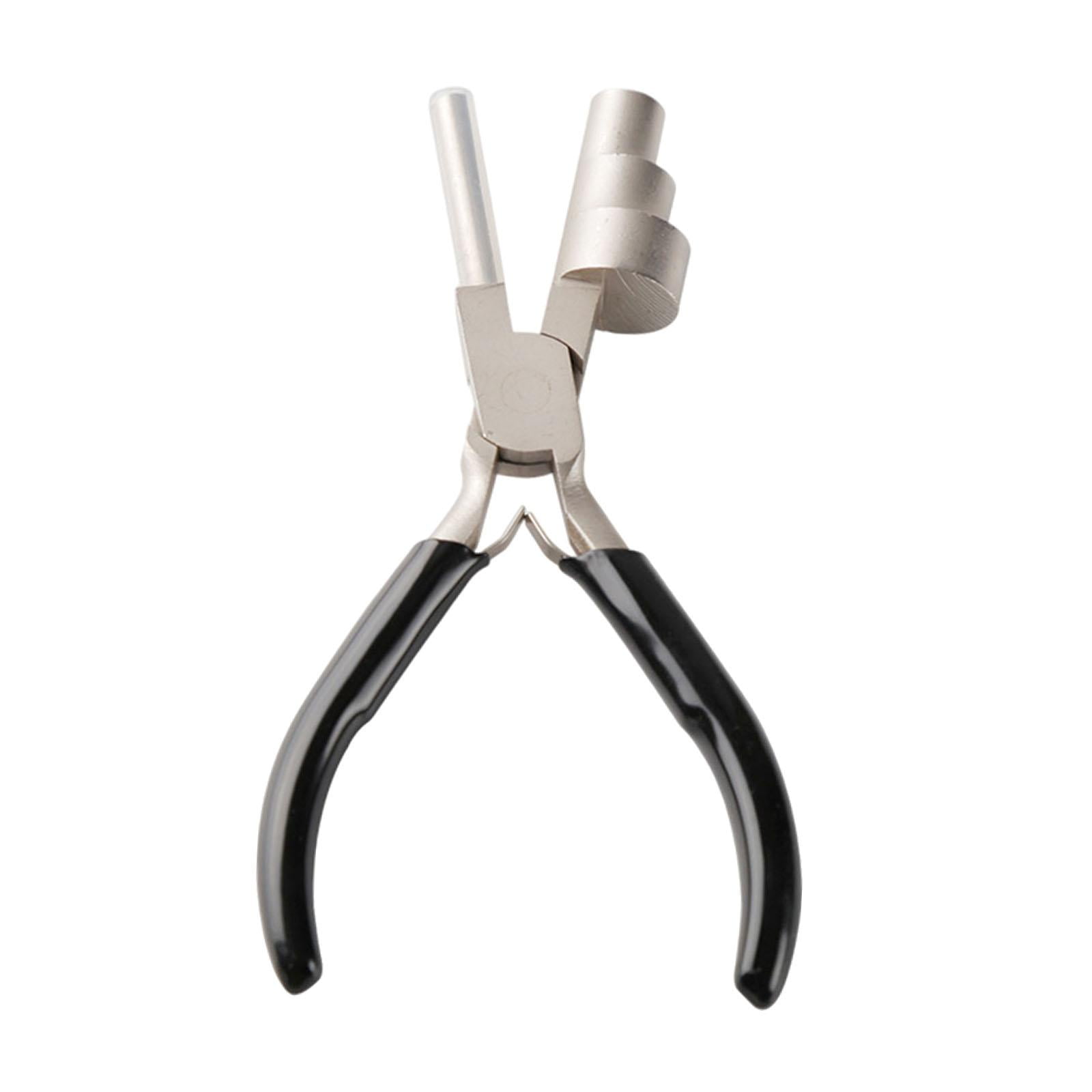 FVDPWYE 3 Stages Bail Pliers with Non-Slip Comfort Grip Handle Round Nose Sturdy Jewelry