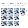 thumbnail image 3 of 10pcs Tile Stickers Brick Pattern Self-adhesive Tile Film Wall Sticker 20 X 20cm For Bathroom Furniture Cabinet Decor, 3 of 9