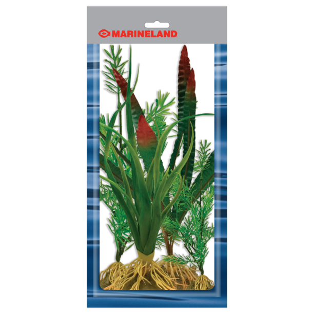 Marineland MultiPack Assorted Silk Plants for Aquariums, 4, Small