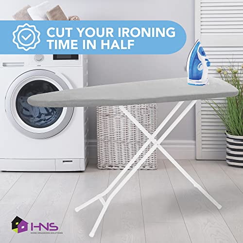 12.5 x 30 Inch Mini Ironing Board Cover with Iron Cover and Extra Thick  Pad,Resists Scorching and Staining
