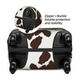 thumbnail image 4 of Lsque Brown Cow Printed Luggage Cover, Travel Luggage Protector,Scratch and Dirt Resistant, Fits 18-32 Inch Luggage - Large, 4 of 9