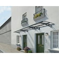 thumbnail image 4 of Palram - Canopia Herald 6690 22' x 5' Polycarbonate/Galvanized Steel Awning - Gray/Mist, 4 of 6