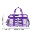 thumbnail image 3 of Transparent PVC Travel Bag Large Capacity Travel Bag Fitness Storage Transparent Bag Full Transparent Waterproof Student School Bag, 3 of 6