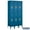Blue, variant on Extra Wide Standard Metal Locker - Double Tier - 3 Wide - 6 Feet High - 15 Inches Deep - Gray - Unassembled
