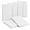White, variant on 6 Pack Acoustic Panels, Self-Adhesive Sound Absorbing Panels, 16 x 12 x 0.4 Inch Polyester Fiber Soundproof Panels for Bedroom, Recording Studio and Home Office