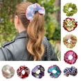 thumbnail image 5 of FENOHREFE Colorful Knit Hair Scrunchies With Color Contrast Soft Hair Tie Elastic Bands Accesories For Women And Girls, 5 of 8
