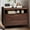 Brown-2 Drawers, variant on UBesGoo Nightstand with USB Charging Station, 3 Drawer Dresser Side Table, Soild wood & MDF with Solid Wood Veneer, Brown
