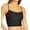 Black, variant on Women's Only Hearts 45755S Second Skins Crop Camisole (Nude S)
