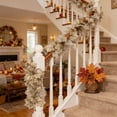 thumbnail image 5 of Artificial Maple Leaf Lights, 118 Inch 20 LED Warm Glow Battery Operated Timer Fall Garland Autumn Vine Hanging String Lamp Home Harvest Thanksgiving Decor Gadget., 5 of 7