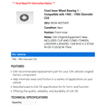 thumbnail image 2 of Front Inner Wheel Bearing 1 - Compatible with 1982 - 1986 Chevy C20 1983 1984 1985, 2 of 2