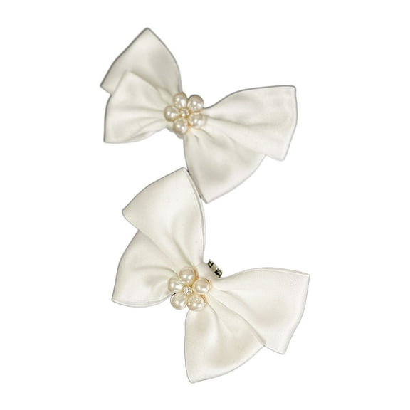 UNTERING Elegant Bow Shoe Clips for Flats Pumps Decorative Shoe Accessories Clips Women Wedding Party Shoe Decorations Clips