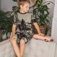 thumbnail image 4 of Fotbe Western Desert Cowboy Pijama Estampada de 2 Piezas para Niños – Ropa de Dormir de Manga Corta Cómoda para Niños y Niñas, Camiseta y Shorts de Algodón-XX-Large, 4 of 6
