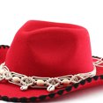 thumbnail image 6 of OJSFQUFP Jazz Hat Vintage Hat Retro Western Cowboy Hat Dance Party Hat, 6 of 6