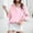 Pink, variant on DuoJiaJ Elegant Satin Silk Long Sleeve Button Down Shirt With Classic Collar For And Formal Wear Women's Button Down Shirts Pink L