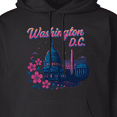 thumbnail image 3 of Inktastic Washington D.c. Skyline Cherry Blossoms Adult Hoodie Sweatshirt, 3 of 4