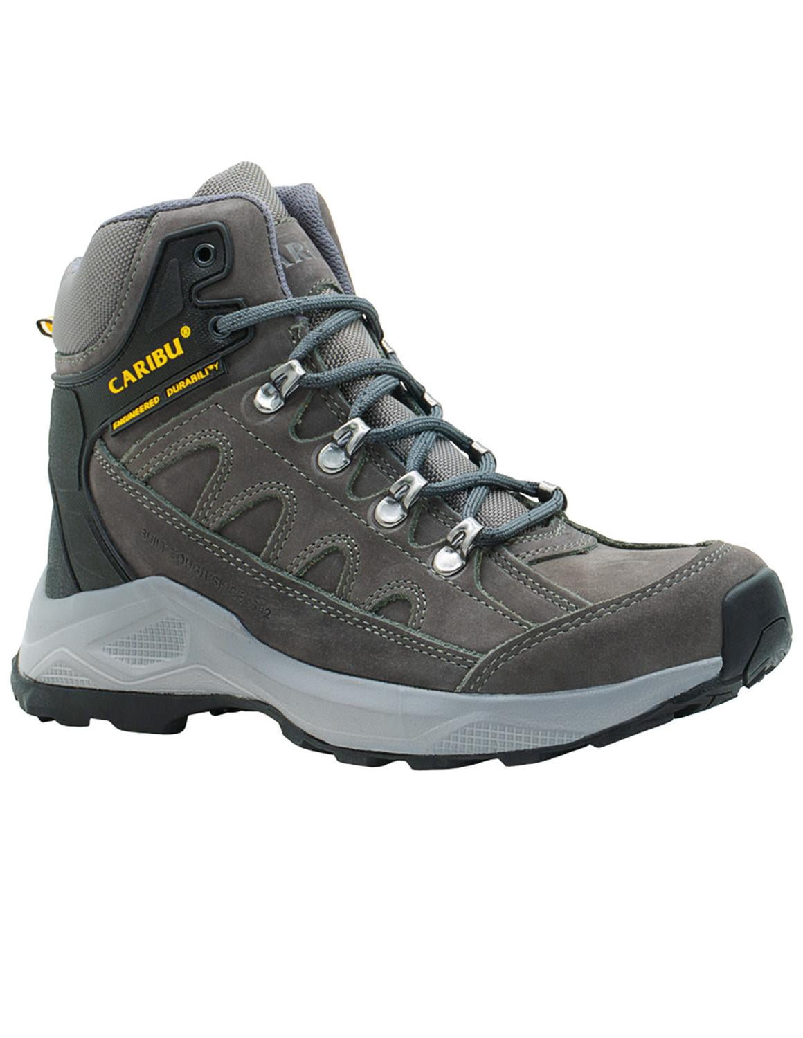 Bota Para Hombre Caribu® Nobuck Color Gris Antiderrapante gris oscuro ...
