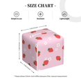thumbnail image 4 of Sikiie Strawberry Floral Leather Tissue Box Cover Square, tissue box holder, Tissue Box with Bottom Belt-5.2”x5.2”x5.2”, 4 of 7