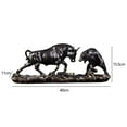 thumbnail image 3 of CarpNettore Modern Feng Shui Bull Bear Cow Cattle Animal Sculpture Figurine Chinese Artwork for Desk Birthday Gift Contemporary Statue, 3 of 8