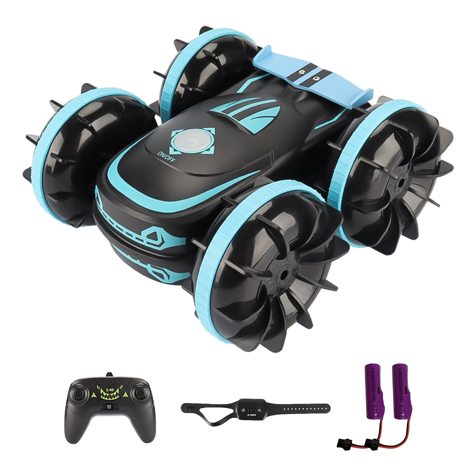 "Remote Control Car Boat Toy for Kids, 4WD Amphibious RC Vehicle, 2