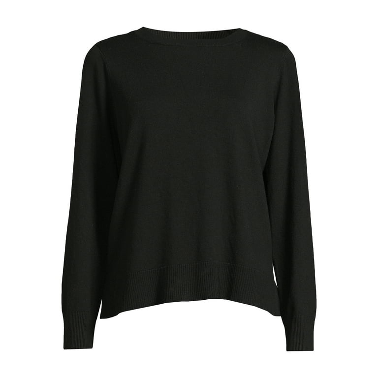 Time and Tru Women s Fine Gauge Sweater Midweight Walmart