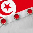 thumbnail image 4 of Manfei Tunisia Flag Blackout Curtains Set of 2 (52x84 Each),International Culture Curtain,Red White, 4 of 7