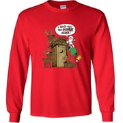 Fair Game I Told You The SCHMIDT House Long Sleeve Shirt-Red-Medium