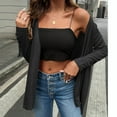 thumbnail image 4 of Cardigans for Women Solid Color Long Sleeve Soft Open Front Elegant Long Kimono Cardigan,Womens Fall Winter Comfortable Lightweight Thin Coats Casual Loose Jackets Tops Size S-XXL, 4 of 6
