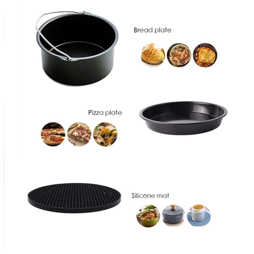Miiottaa Air Fryer Accessories XL Fit all 3.2QT - 5.3QT Air Fryer BPA Free Dishwasher Safe Nonstick Coating 6-8 inch Deep Fryer