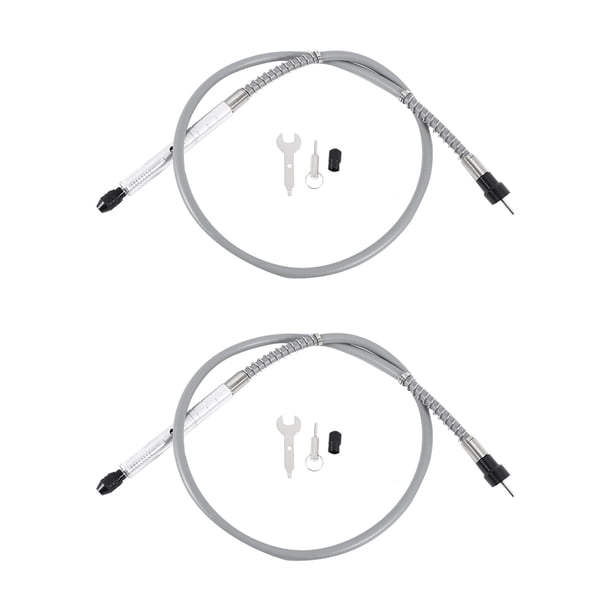 2X Amortiguadora de Eje Flexible de Aluminio Universal de 105 cm con Flexión Sin Llave 1/8 Conector para Dremel 3000 4000