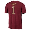thumbnail image 3 of Men's Garnet Florida State Seminoles Greatest Dad Logo Tri-Blend T-Shirt, 3 of 3