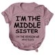 thumbnail image 5 of Gibobby Blusas Manga Larga Mujer Camiseta estampada de manga superior para mujer, camiseta informal corta con letras para mujer（Rosa， XXL), 5 of 5