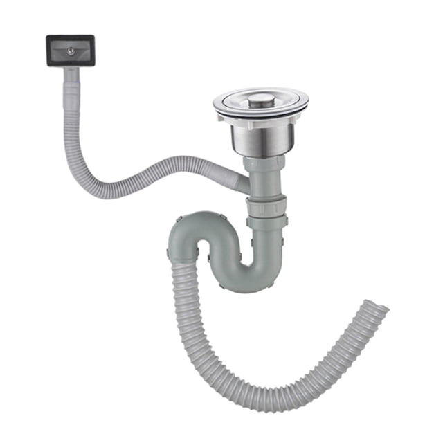 Tubo de desagüe del fregadero de la cocina Tubo de desagüe Colador del fregadero Tubo de desagüe flexible Fregadero Ranura única A