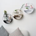 thumbnail image 4 of Floating Shelf Metal Geometric: Hanging Storage Shelf Display Shelf Wall Shelf, 4 of 9