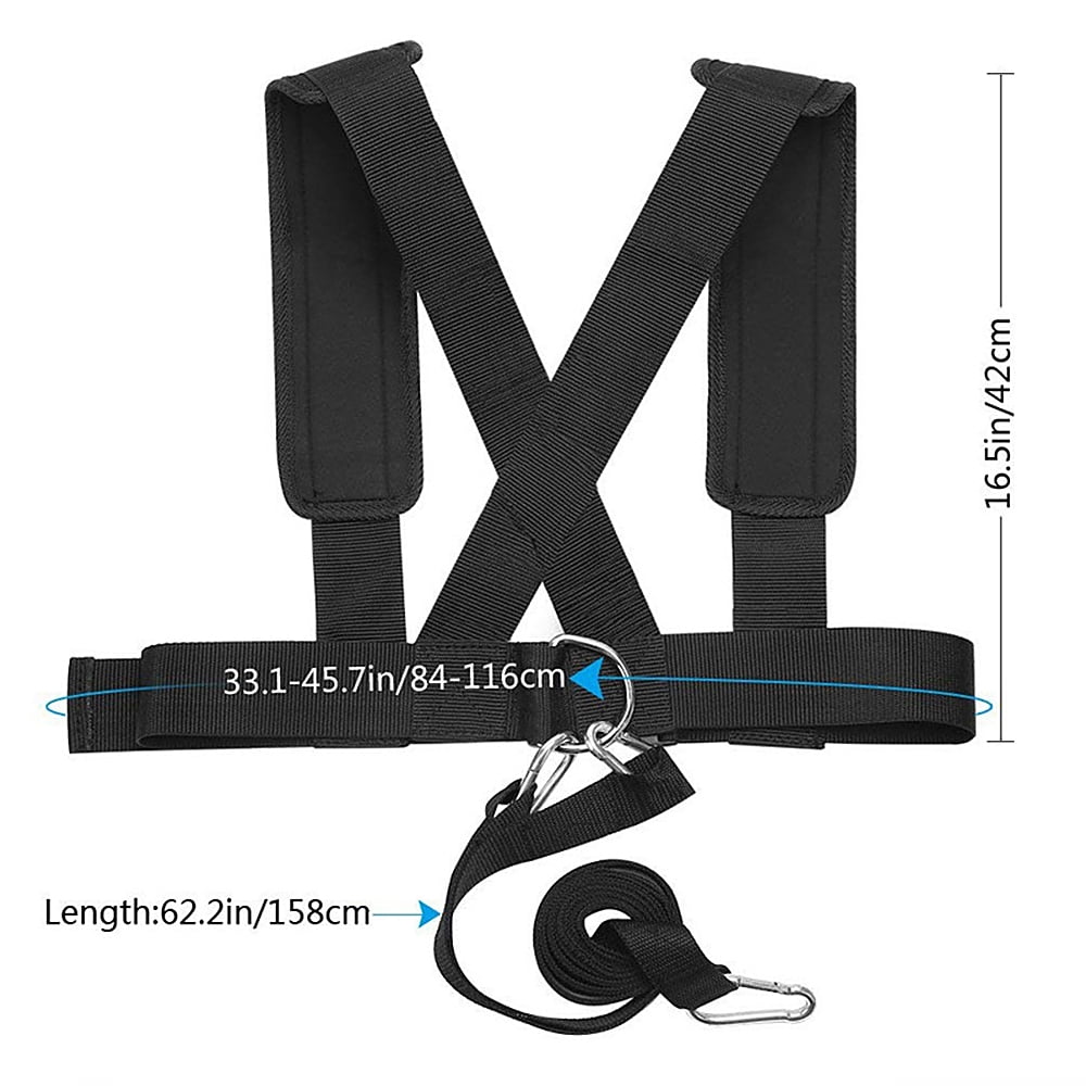 Weight Sled Resistance Belt Fitness Exercise with Pull Strap Speed Training 