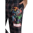thumbnail image 3 of Marvel Comics Men's Avengers Heroes Stance Plaid Loungewear Pajama Pants, 3 of 5