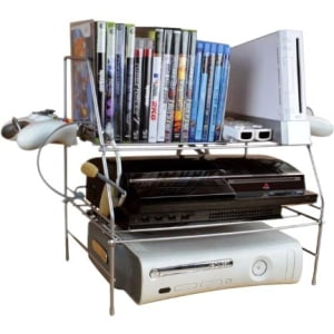 - Atlantic 45506114 Game Depot Wire Gaming Rack - 24 x Disc, 2 x Controller - 15