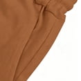thumbnail image 6 of Yievot Cotton Linen Shorts for Men Striped Cuffed Hem Drawstring Elastic Waist Loose Fit Summer Vacation Shorts, 6 of 7