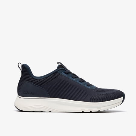 Clarks Mens Motion Trek LT Navy Knit Sneakers