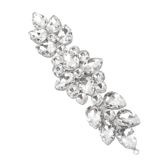 Apliques De Diamantes De Imitación De Cristal, Flor Deslumbrante Exquisita